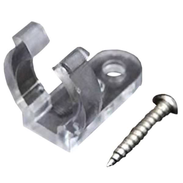 1/2" Plastic Clear Mounting Clip (10 Pack)